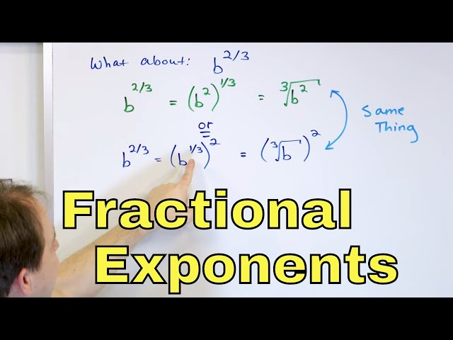 01 - Simplify Rational Exponents (Fractional Exponents, Powers & Radicals) - Part 1