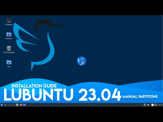 How to Install Lubuntu 23.04 Luner Lobster with Manual Partitions | Ubuntu 23.04 UEFI