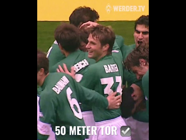50-Meter-Tor von Fabian Ernst: Er kann so weit! #onthisday #werderbremen #bundesliga #football