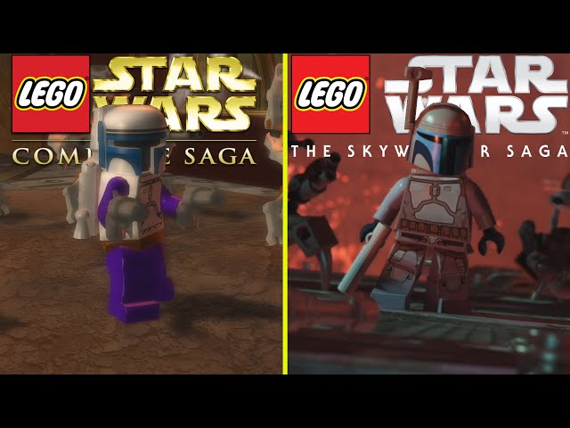 Lego Star Wars Complete Saga vs Skywalker Saga Episode II: Attack of the Clones Cutscene Comparison