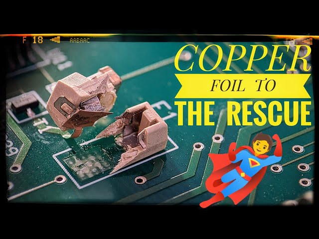 How To Repair Damaged PCB Pads / Traces || Copper Soldering