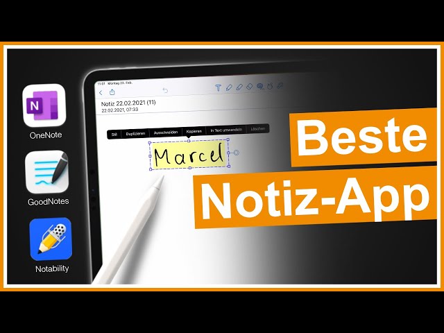 Beste Notiz-App für das iPad (OneNote vs. GoodNotes vs. Notability)