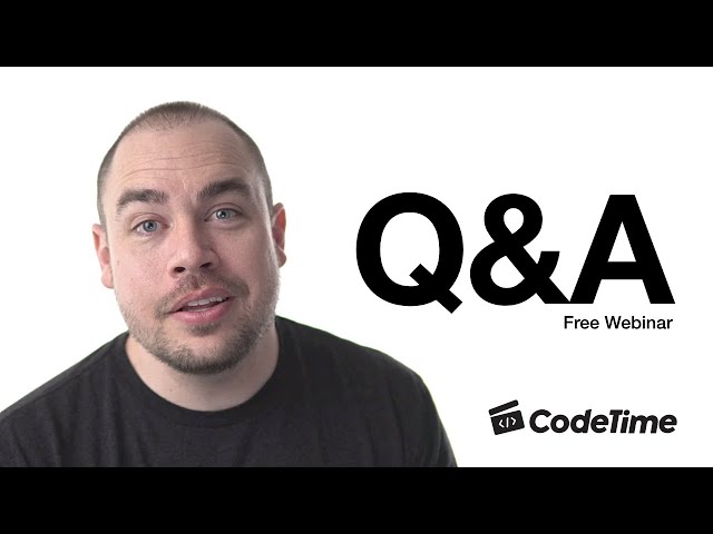 Join me for a Q&A Session