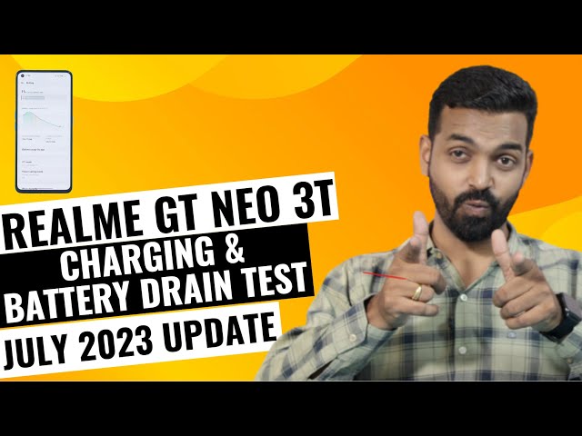 Realme Gt Neo 3t July Updatest Charging Test | 0 to 100% Charging Test, Drain Test | FW 13.1.503
