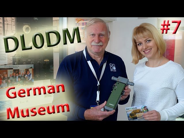 German Museum in Munich. YL Raisa at the legendary Ham Radio Club station DL0DM