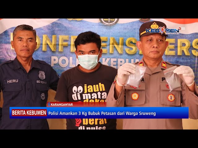 Miliki 3 Kg Bubuk Petasan, Warga Sidoagung Sruweng Diamankan Polisi - Kebumen TV