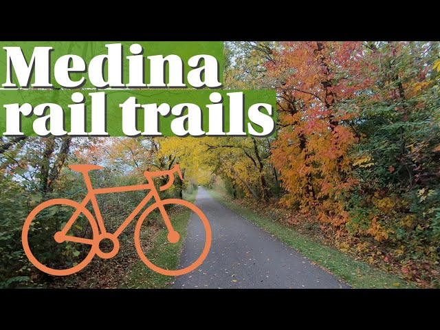 Biking 3 rail trails in Medina County Park District