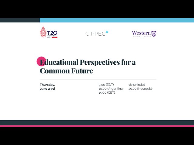 T20 Educational Perspectives for a Common Future