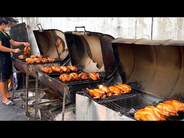 Sold Out Before Opening! Char-grilled Chicken Operating for 50 years Over 3 Generations - Thailand