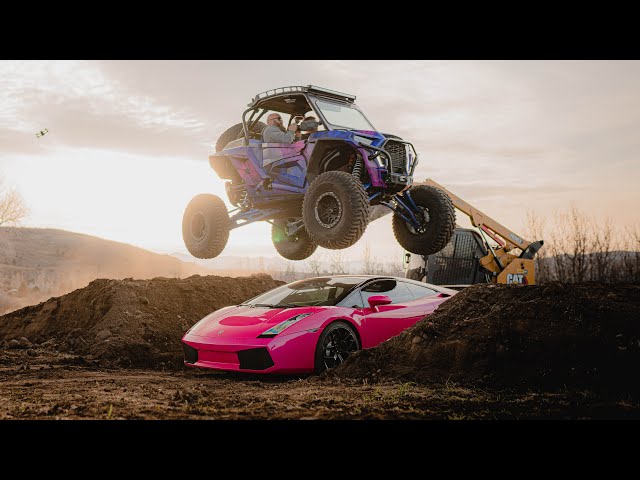We JUMPED Our RZR Over Our LAMBORGHINI... and I Cant Wait to do it Again!