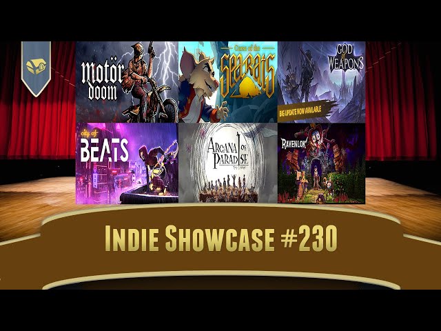 Indie Game Showcase 230 | #Gamewisdom , Motor Doom, City of Beats, Curse of the Sea Rats,