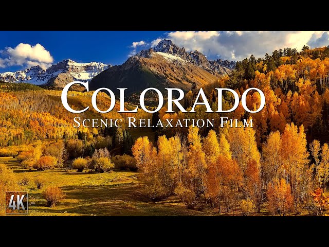 Colorado 4K Relaxation Film | Rocky Mountains Panorama | Colorado Nature with Ambient Music