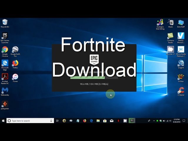 How to Download FORTNITE For Windows 7, 8.1, 10 - Free to Play Game - Beginners