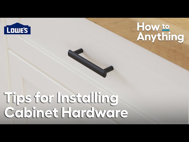 Tips for Installing Cabinet Hardware | How To Anything