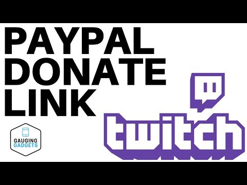 How to add a Paypal Link to your Twitch Channel - Twitch Donation Tutorial