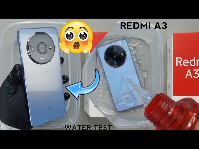 Redmi A3 Waterproof Test 💦💧| Let's See if Redmi A3 is Actually Waterproof Or Not?