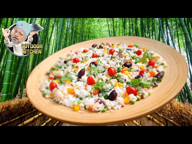 Delicious Rice Salad Recipe with Tuna and Vegetables