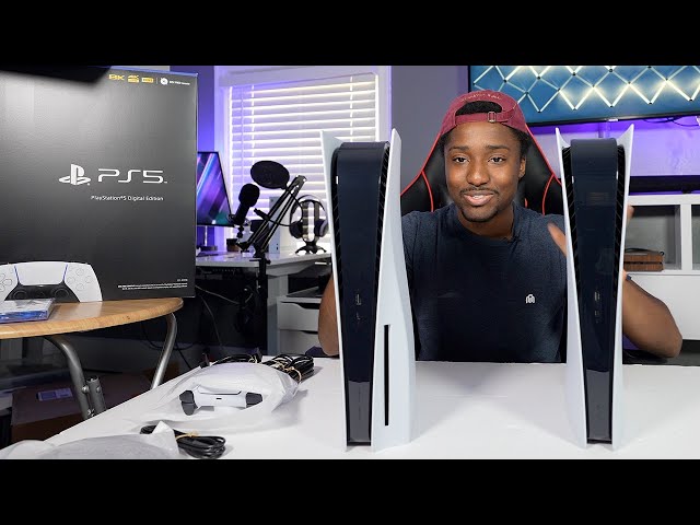 INSANE PS5 & PS5 Digital Edition Unboxing, Accessories & Setup!