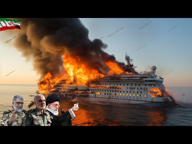 10 minutes ago! Cruise ship carrying 10 of Iran's top generals was destroyed by a US missile
