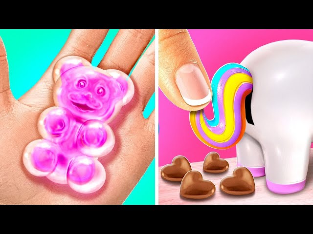 HOW TO make Unique SWEETS? 🦄 *Unicorn Chocolate Hearts*