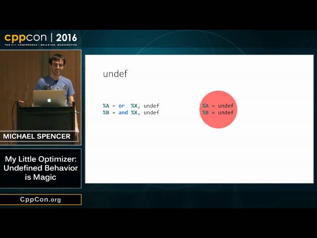 CppCon 2016: Michael Spencer “My Little Optimizer: Undefined Behavior is Magic"