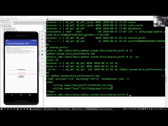 Mobile App Penetration Testing - Usernames And Passwords Access