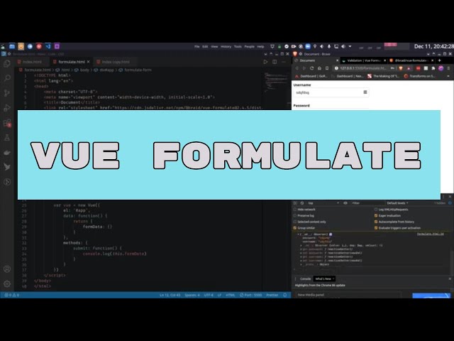 Create working forms easily with Vue Formulate