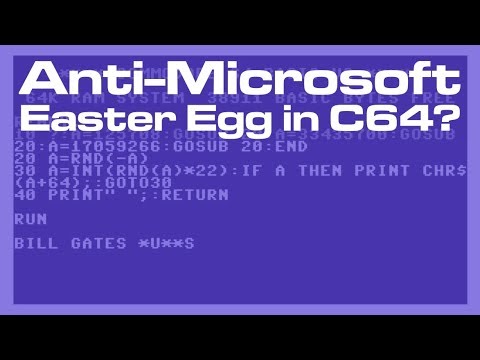 Bill Gates Sucks? An Anti-Microsoft Easter Egg Hidden In C64 BASIC?