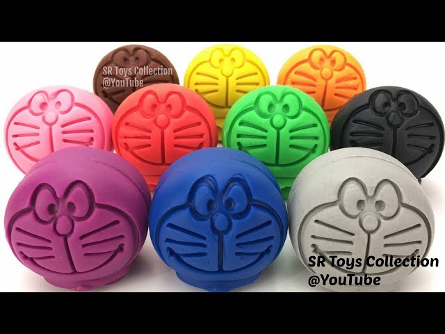 10 Play Doh Doraemon and Cookie Molds