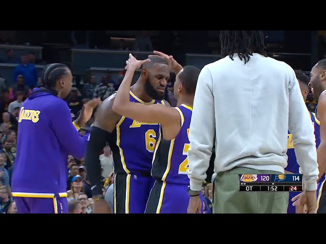 LEBRON ISN'T HUMAN! Los Angeles Lakers vs Indiana Pacers Final Minutes & Overtime ! 2021 NBA Season