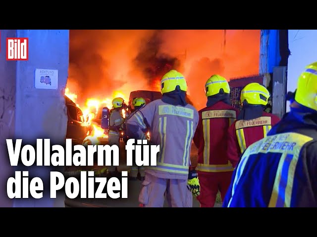 Berlin: Amazon-Transporter in der Nacht zum 1. Mai in Flammen