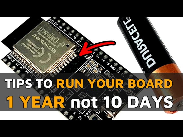 How to Measure And Calculate Board Runtime for a Single Battery Charge - ESP32 Example