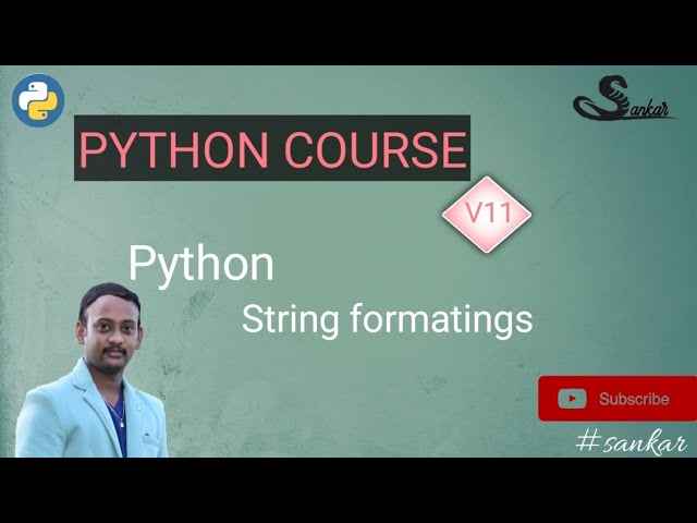 Python String formatings