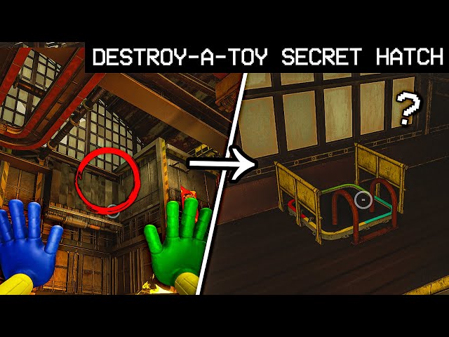 HOW TO FIND THE SECRET HATCH in Destroy-A-Toy! - Project: Playtime [Phase 2 Update]