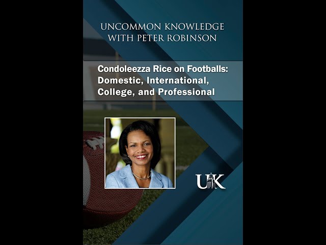 Condoleezza Rice on Footballs: Domestic, International, College, and Professional #shorts