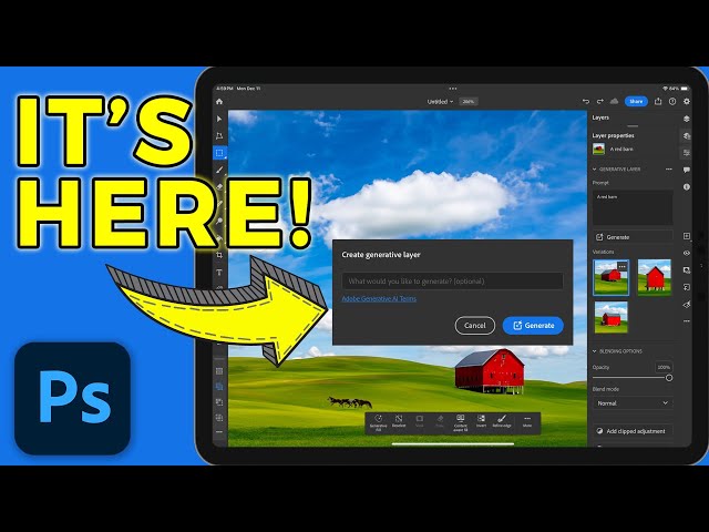 4 Ways Gen AI will COMPLETELY CHANGE how you use Photoshop on the iPad