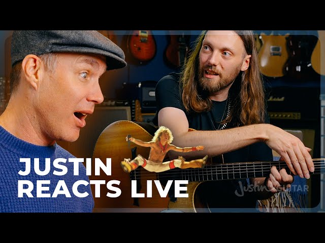 Justin REACTS: Mike Dawes JUMP (Van Halen Cover Live) * Fingerstyle Insanity!