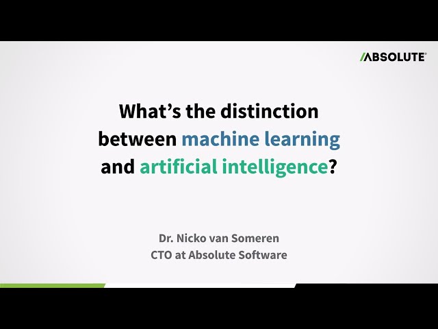 What's the Distinction Between Machine Learning & Artificial Intelligence?