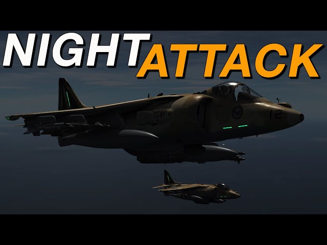 REVENGE AFTER DARK!  Complex DCS AV-8B NA Harrier Strike!