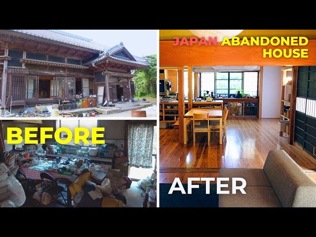 We Bought an Abandoned Japanese House | FOUR YEAR Renovation Time Lapse | Before & After