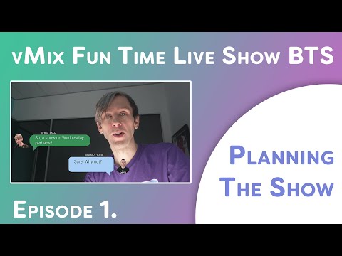 BTS of the vMix Fun Time Live Show