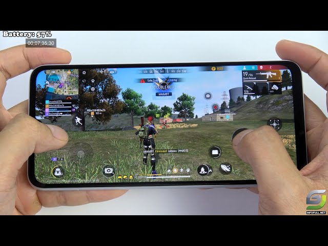 Samsung A05s test game Free Fire Mobile