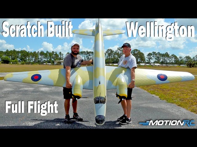 154" Scratch Built Vickers Wellington Flown At The Frank Tiano Fly-In  | Motion RC