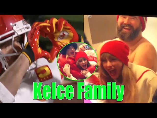 OMG!!! Jason Kelce & Taylor Swift CRAZY CELEBRATION at Travis Kelce vs Bills game.