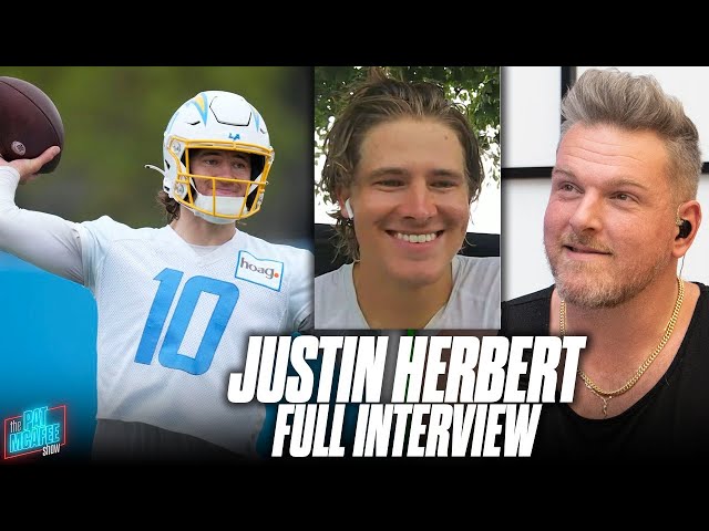Justin Herbert Says Chargers Are Doing Great With New Kellen Moore Offense | Pat McAfee Show