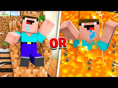 Noob1234 vs EXTREME Minecraft Would You Rather!