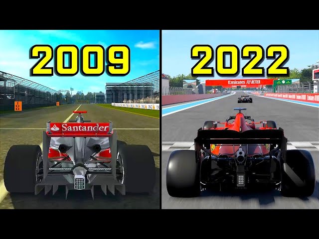 Evolution of Codemasters' F1 Games 2009-2022