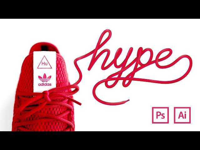 SHOE LACE LETTERING Tutorial in Illustrator & Photoshop