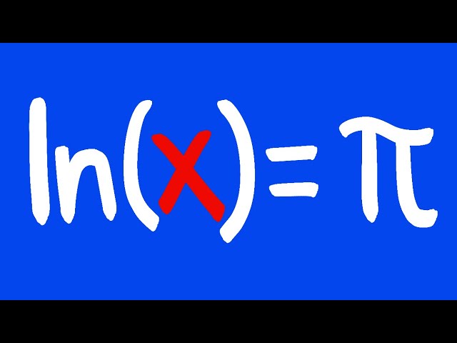 how to solve ln(x)=pi