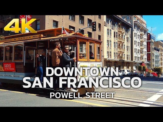 WALKING TOUR | SAN FRANCISCO - Downtown San Francisco, Powell Street, Cable Cars, California